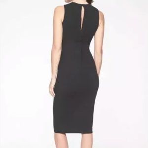 Athleta Twist Back Midi Dress - Black - Size Small